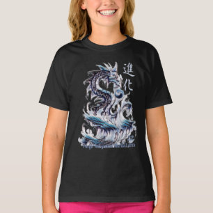 T-shirt Dragon d'eau 22 Yin Yang Kanji