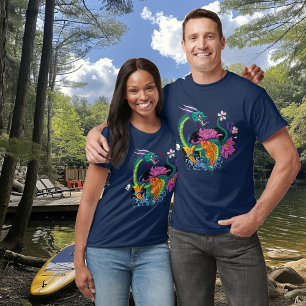 T-shirt Dragon d'eau chinois Poisson Koi