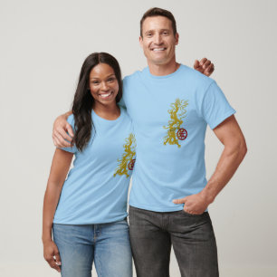 T-shirt Dragon d'or et marque de respect