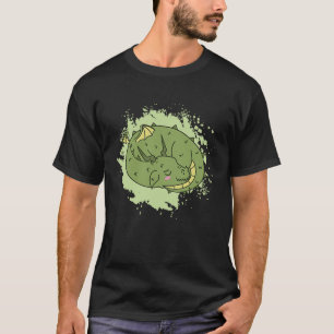 T-shirt Dragon dormir mignon Imaginaire animal