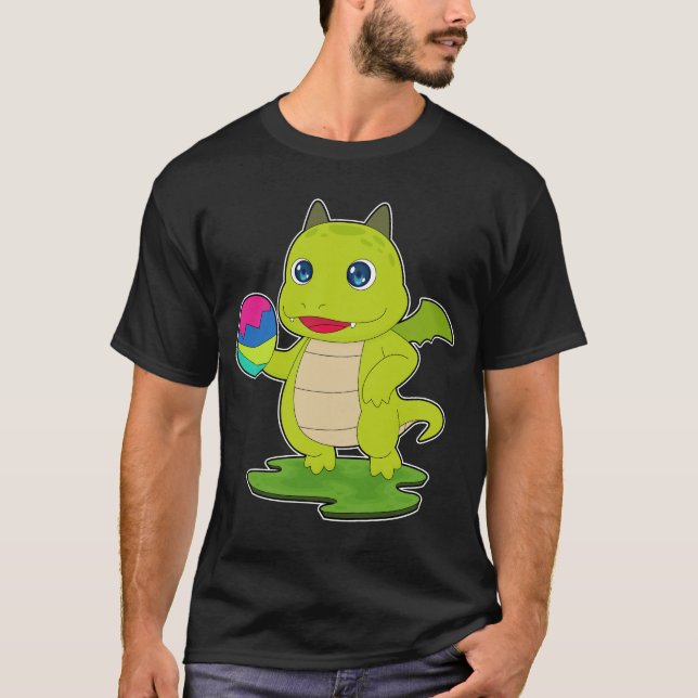 T-shirt Dragon Easter Easter egg (Devant)