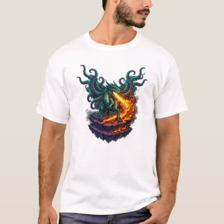 T-shirt Dragon Eldritch Void – Hybride Kraken Soufflant du
