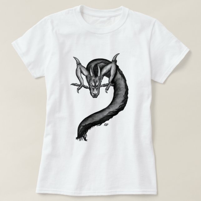 T-shirt Dragon en style tatouage (Design devant)