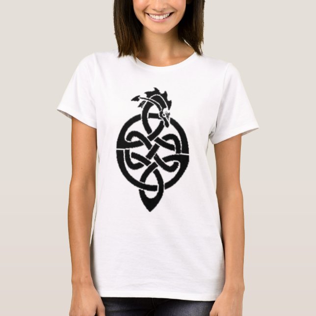 T-shirt dragon enlacé (Devant)