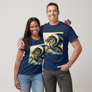 T-shirt Dragon européen Imaginaire - Bois coupé 4