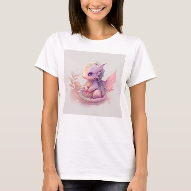 T-shirt Dragon Hatchling Kawaii Tee (Devant)