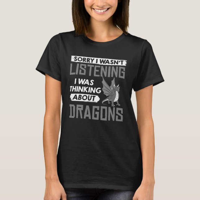 T-shirt Dragon Head  Cute Fantasy Creature (Devant)