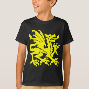 T-shirt Dragon héraldique 01 - Jaune