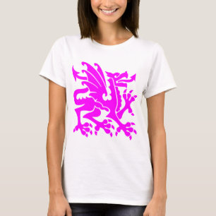 T-shirt Dragon héraldique 01 - Magenta