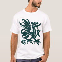 Dragon Héraldique 01 - Vert Foncé