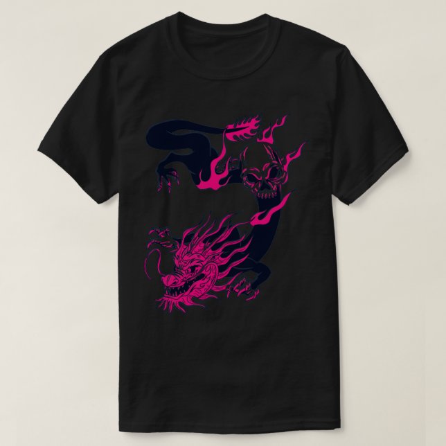 T-shirt Dragon japonais22 (Design devant)