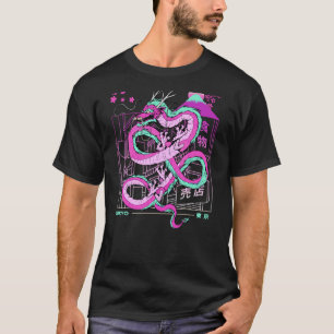 T-shirt Dragon japonais esthétique rétro Tokyo Ukiyo Art V