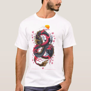 T-shirt Dragon japonais esthétique Tokyo Japon Manga Anime