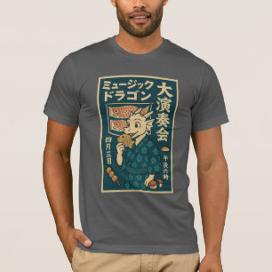 T-shirt Dragon japonais rétro