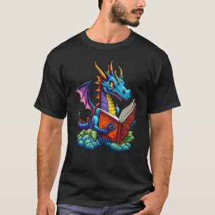 T-shirt Dragon Lire Un Livre 1