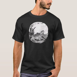 T-shirt Dragon Lourd Dans Le Désert Reptile Animal Graphiq