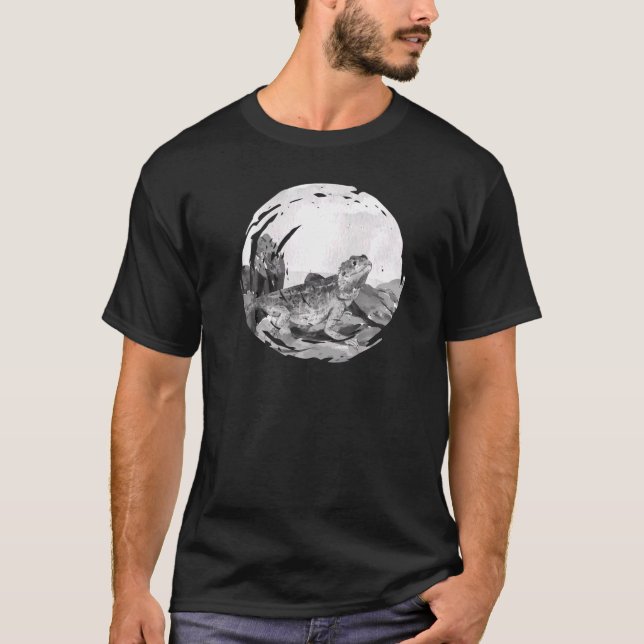 T-shirt Dragon Lourd Dans Le Désert Reptile Animal Graphiq (Devant)
