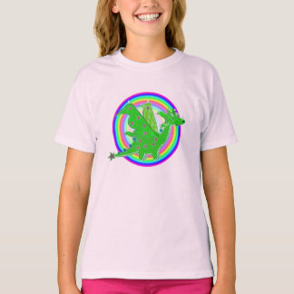 T-shirt Dragon mignon de bande dessinée