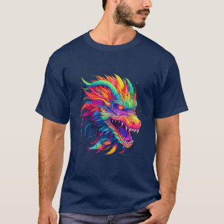 T-shirt Dragon NEON aux couleurs vives et vives