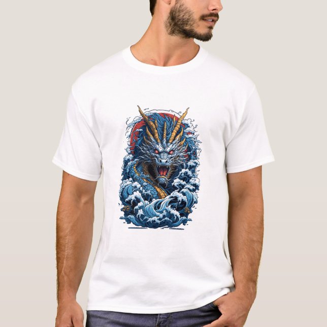 T-shirt Dragon océanique (Devant)