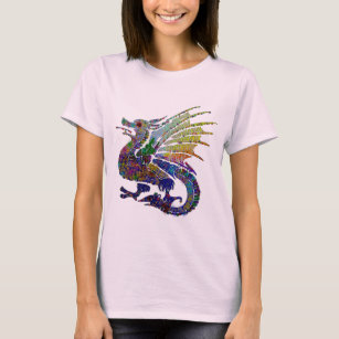 T-shirt Dragon orné de bijoux