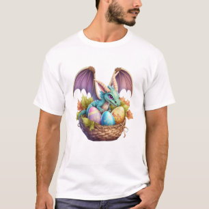 T-shirt Dragon Pâques Jour Amour Collecte œufs de Pâques D