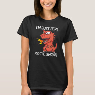T-shirt Dragon Pour Hommes Femmes Incendie Respiration Cré