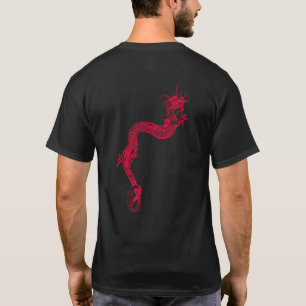 T-shirt Dragon Rouge Chinois vintage