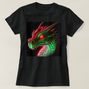 T-shirt dragon rouge et vert Stern