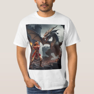 T-shirt Dragon’s Bane : Chevalier dans les ruines
