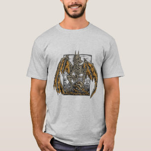 T-shirt Dragon Skeleton