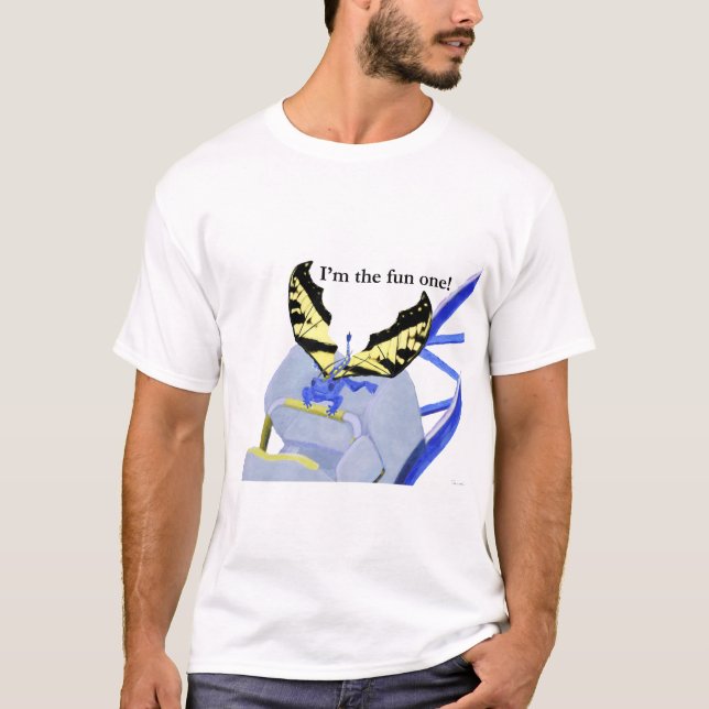 T-shirt Dragon sur Dessous de verre à rouleaux (Devant)