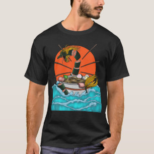 T-shirt Dragon Sushi ramen art japonais