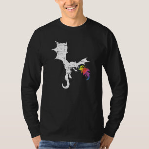 T-shirt Dragon volant Imaginaire asiatique feu animal drag