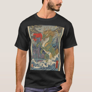 T-shirt Dragon Waves