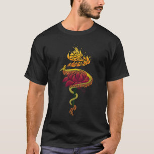 T-shirt DragonFlowerTorch