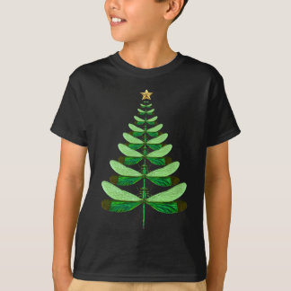 T-shirt Dragonfly Christmas Tree Xmas Dragonflies Bureaux 