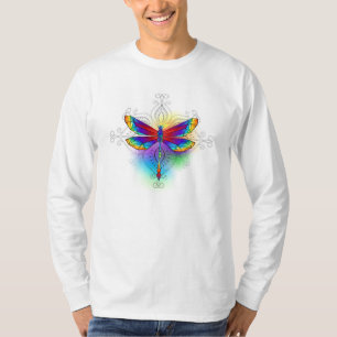 T-shirt Dragonfly en arc-en-ciel