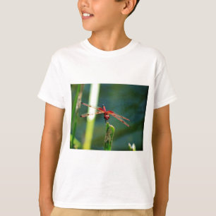 T-shirt Dragonfly frontale rouge et noire