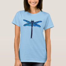 Dragonfly japonaise vintage, bleu saphir