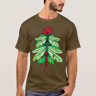 T-shirt Dragonfly noël arbre Noël Pajamas Funny Dragon
