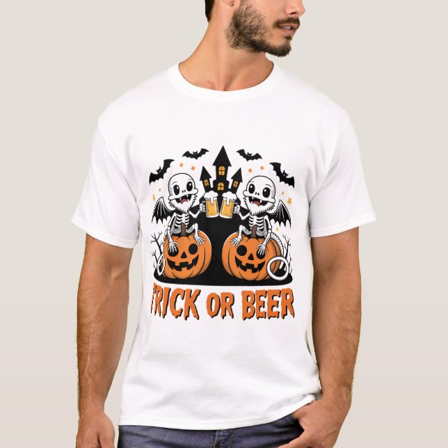 T-shirt Dragons de chauve-souris sur Citrouille (Devant)