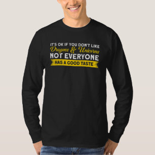 T-shirt Dragons & Unicornes Un Dragon Bon Goût