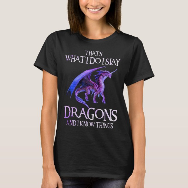 T-shirt Dragonslayer Dragon Hommes Femmes Enfant (Devant)