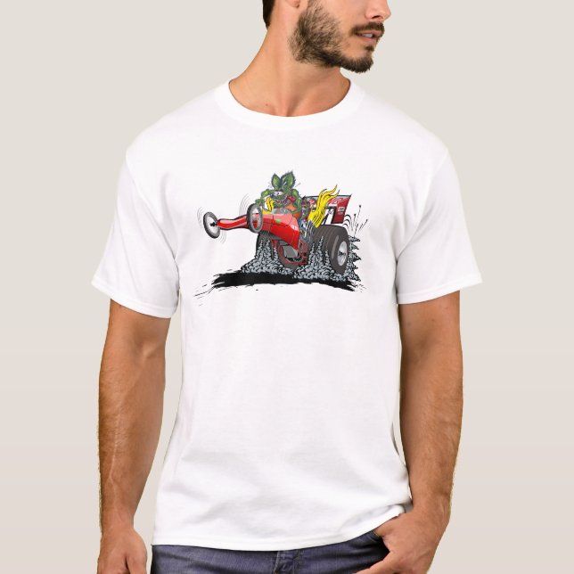 T-shirt Dragster de dessin animé (Devant)