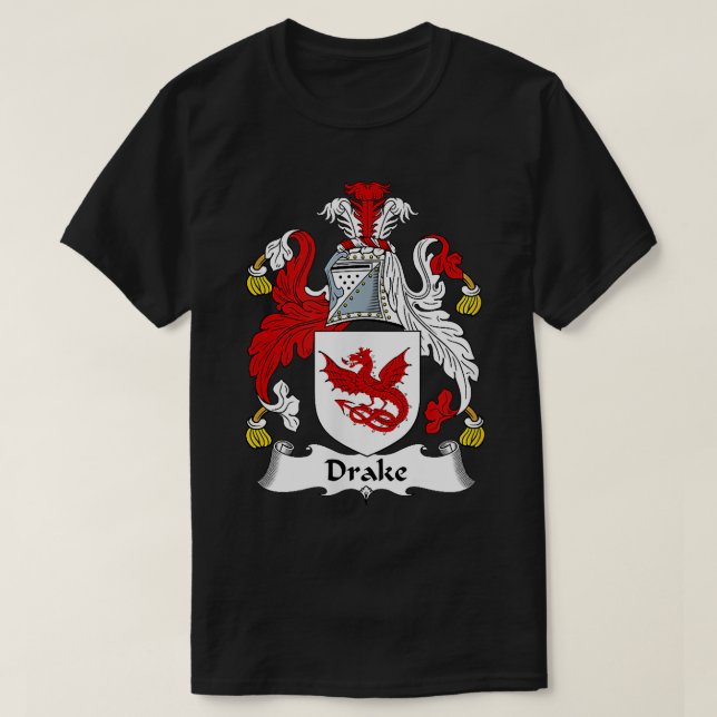 T-shirt Drake Coat d'armoiries Family Crest (Design devant)
