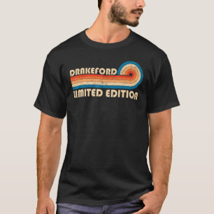 T-shirt DRAKEFORD Nom Retro Vintage 80s 90s Anniversaire R