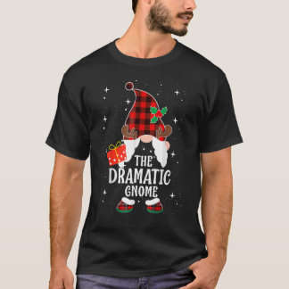T-shirt Dramatique Gnome Buffalo Plaid Matching Famille Ch