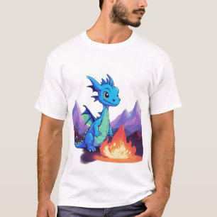 T-shirt Dramatiquement adorable : Dragon Skull Mascot Tee