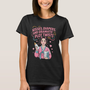 T-shirt Drame coréen Mama Amoureux de drame coréen Oppa Co
